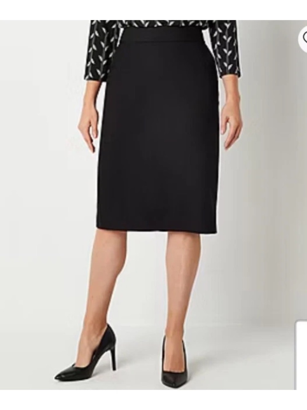 J. Crew Black High-Waist Pencil Skirt Wool fully lined size 10